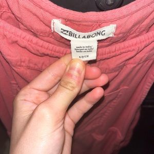 Billabong pink romper in great condition